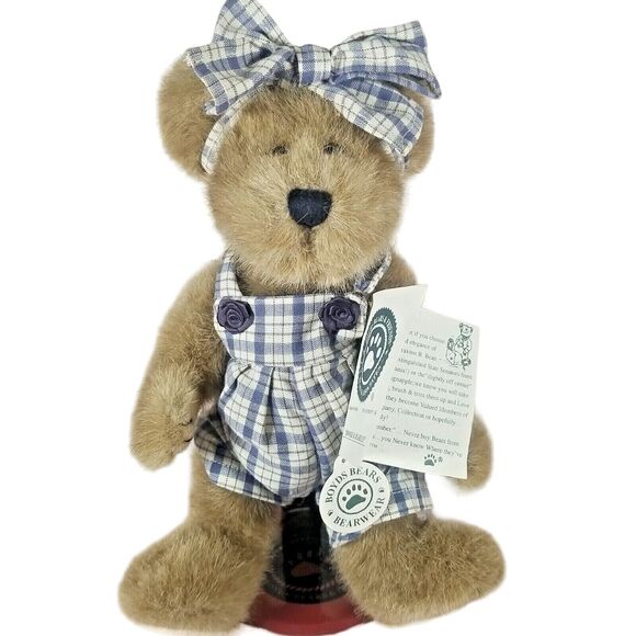 Boyds Bears Other - Boyd's Bears Brooke B Bearsley Plush Stuffed Fabric 10" Bear With Tags #917400